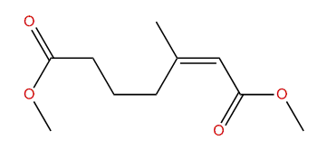 (Z)-Dimethyl 3-methyl-2-heptenedioate